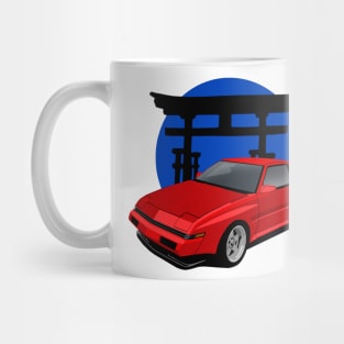 Red Mitsubishi Starion Turbo GSR-X 1982-1993 Mug